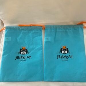 Jellycat Authentic London Drawstring Dust Bag Pouch 10.5” X 7.5”